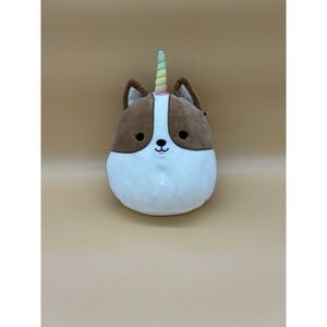 Squishmallows Corgicorn Plush Rainbow‎ Horn Tail Corgi Unicorn 8"